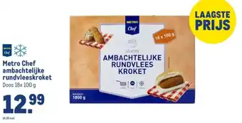 Makro Metro Chef ambachtelijke rundvleeskroket aanbieding