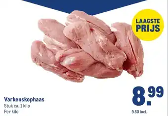 Makro Varkenskophaas aanbieding
