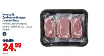 Makro Horecalijn Zuid-Amerikaanse runderribeye aanbieding
