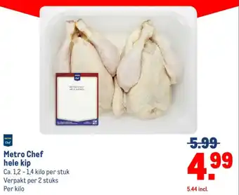 Makro Metro Chef hele kip aanbieding