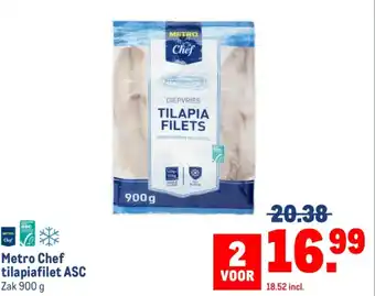 Makro Metro Chef tilapiafilet ASC aanbieding