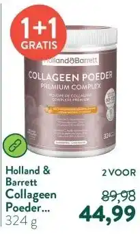Holland & Barrett Collageen Poeder Premium Complex Natuurlijke Sinaasappelsmaak - 324g aanbieding