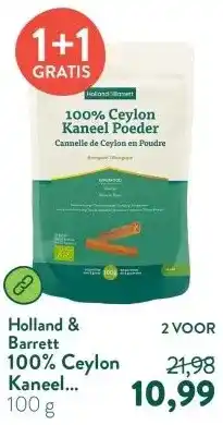 Holland & Barrett 100% Ceylon Kaneel Poeder Biologisch aanbieding