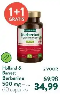 Holland & Barrett Berberine 500 mg – 60 capsules aanbieding