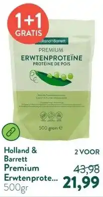 Holland & Barrett Premium Erwtenproteïne Poeder aanbieding