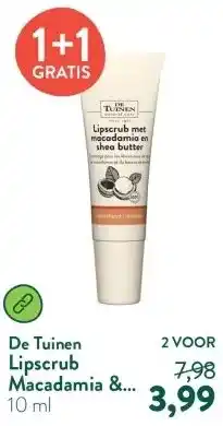 Holland & Barrett Lipscrub Macadamia & Shea Butter aanbieding