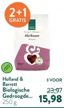 Holland & Barrett Biologische Gedroogde Ongezwavelde Abrikozen aanbieding