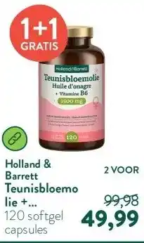 Holland & Barrett Teunisbloemolie + Vitamine B6 1500mg aanbieding