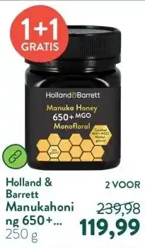 Holland & Barrett Manukahoning 650+ MGO Monofloraal aanbieding