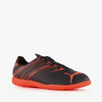 Scapino Puma Attacanto IT kinder zaalschoenen zwart rood aanbieding