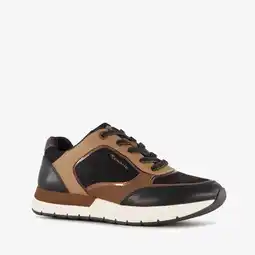 Scapino Tamaris dames sneakers bruin zwart aanbieding