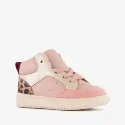 Scapino Blue Box hoge meisjes sneakers met luipaardprint roze aanbieding