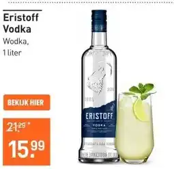 Gall & Gall Eristoff Vodka 100CL aanbieding