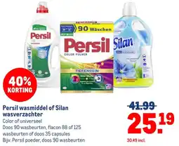 Makro Persil wasmiddel of Silan wasverzachter aanbieding