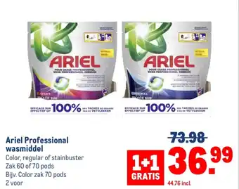 Makro Ariel Professional wasmiddel aanbieding