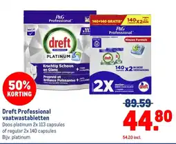 Makro Dreft Professional vaatwastabletten aanbieding