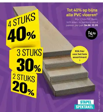 Karwei op bijna alle PVC vloeren aanbieding