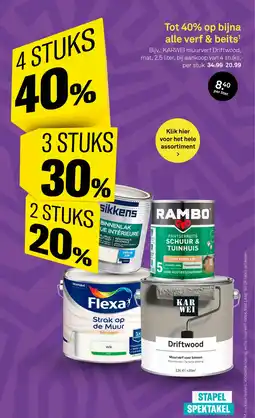 Karwei op bijna alle verf & beits aanbieding