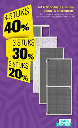 Karwei op bijna alle Livn raam & deurhorren aanbieding