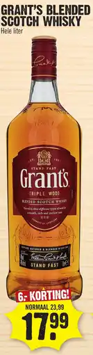 Super Dirck 3 Grant's blended scotch whisky aanbieding