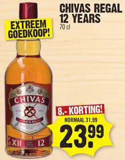 Super Dirck 3 Chivas regal 12 years aanbieding