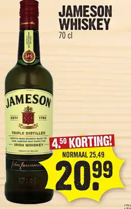 Super Dirck 3 Jameson whiskey aanbieding