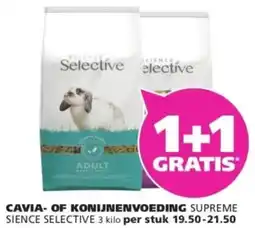 Ranzijn Cavia of konijnenvoeding supreme sience selective aanbieding