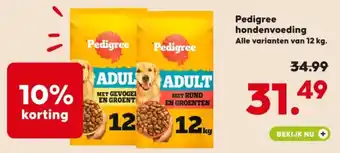 Pets Place Pedigree hondenvoeding aanbieding