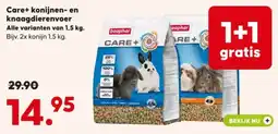 Pets Place Care+ konijnen en knaagdierenvoer aanbieding