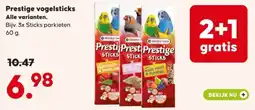Pets Place Prestige vogelsticks aanbieding
