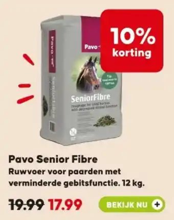 Pets Place Pavo Senior Fibre aanbieding
