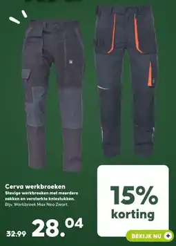 Pets Place Cerva werkbroeken aanbieding