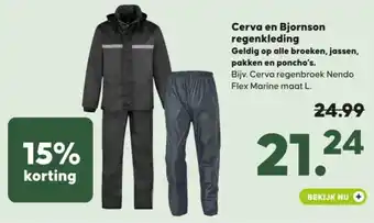 Pets Place Cerva en Bjornson regenkleding aanbieding