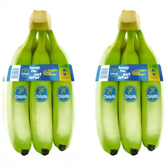 Albert Heijn Chiquita Groene bananen 2-pack aanbieding