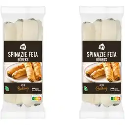Albert Heijn AH Diepvries spinazie feta boreks 2-pack aanbieding