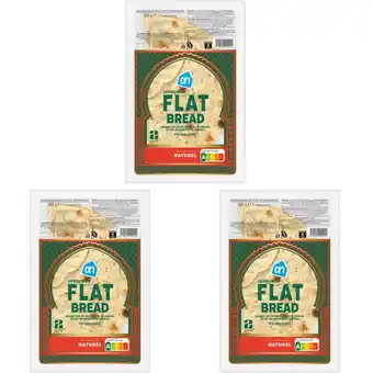 Albert Heijn AH Gevouwen flatbread naturel 3-pack aanbieding