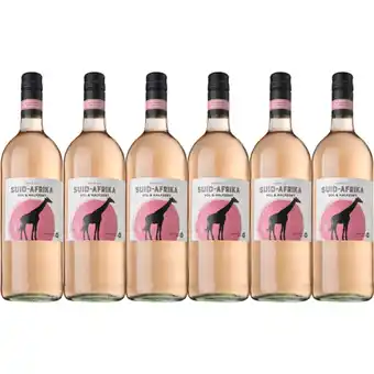 Albert Heijn AH Vol & halfzoete Zuid-Afrika rosé 6-pack aanbieding