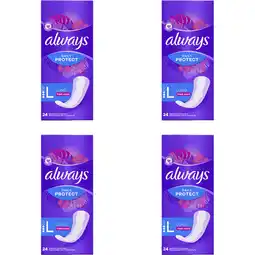 Albert Heijn Always Dailies Protect Long Fresh 4-pack aanbieding
