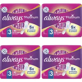 Albert Heijn Always Platinum Night 4-pack aanbieding