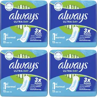 Albert Heijn Always Maandverband Ultra Normal 4-pack aanbieding
