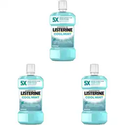 Albert Heijn Listerine Mondspoeling cool mint 3-pack aanbieding