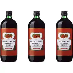 Albert Heijn Vruchtenwijn frambozen-bessen 3-pack aanbieding