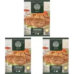 Albert Heijn Wahid Kipburger 3-pack aanbieding