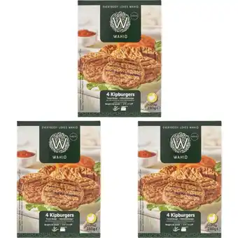Albert Heijn Wahid Kipburger 3-pack aanbieding