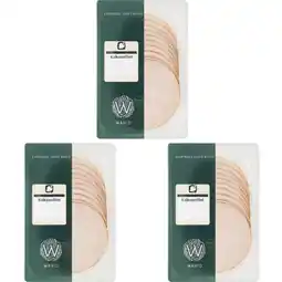 Albert Heijn Wahid Kalkoenfilet plakjes naturel 3-pack aanbieding