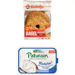 Albert Heijn Bolletje Bagel Cracker Paturain Naturel pakket aanbieding