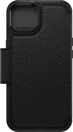Coolblue Otterbox Strada Apple iPhone 14 Book Case Leer Zwart aanbieding