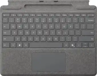 Coolblue Microsoft Surface Pro 13 Inch Type Cover met penopslag Platina Qwerty aanbieding