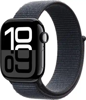 Coolblue Apple Watch Series 10 42mm Zwart Sport Loop aanbieding
