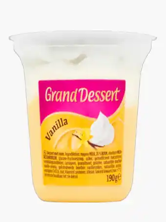 Flink Ehrmann Grand Dessert Vanille 190g aanbieding